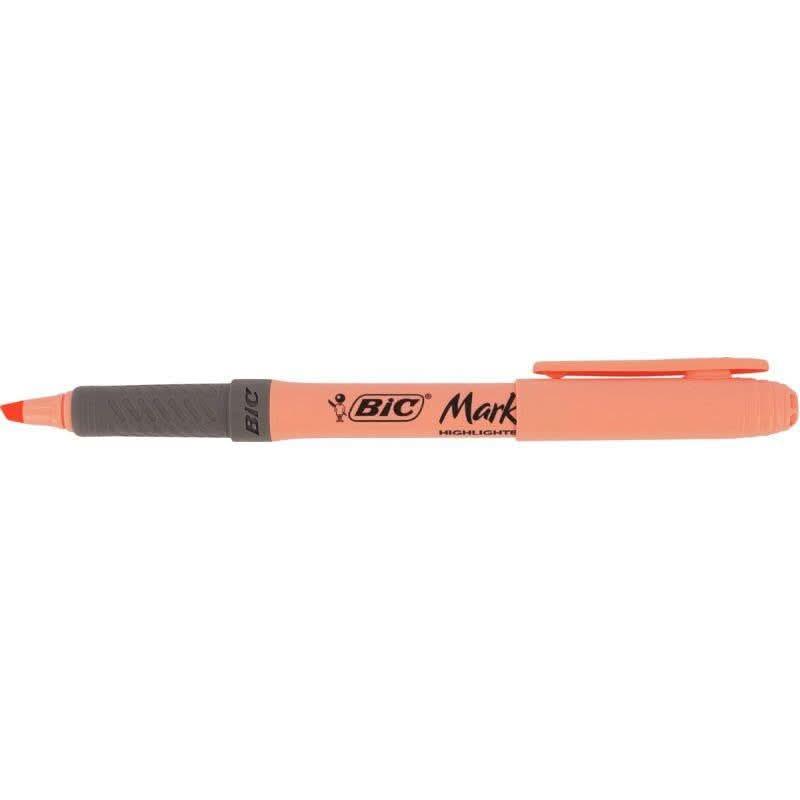 Boite de 5 surligneurs Bic Highlighter grip pastel - Ma Rentrée Facile