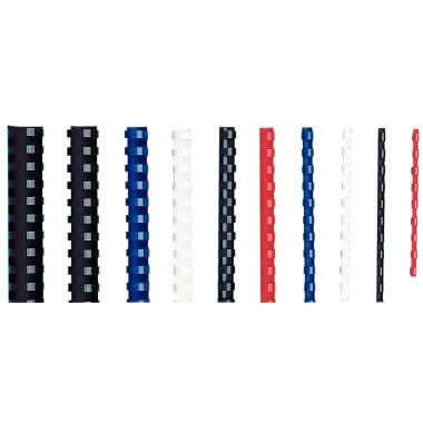 Boîte de 50 anneaux à relier/peignes à relier, diamètre 25 mm noir - Ma Rentrée Facile