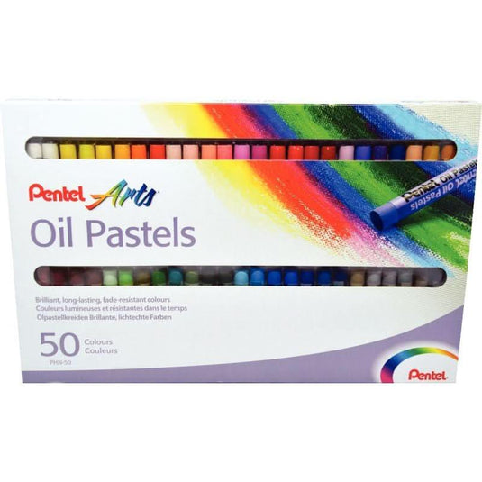 Boîte de 50 craies Pastel à l'huile diamètre 8mm - Ma Rentrée Facile