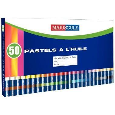 Boîte de 50 pastels à l'huile Majuscule - Ma Rentrée Facile