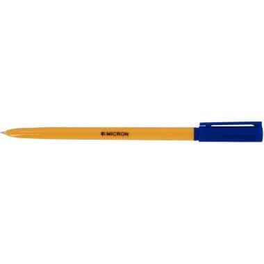 Boîte de 50 stylos bille corps orange, pointe fine bleu - Ma Rentrée Facile