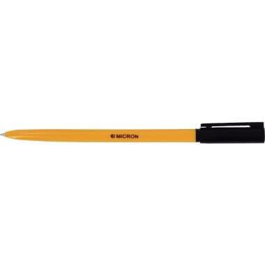 Boîte de 50 stylos bille corps orange, pointe fine noir - Ma Rentrée Facile