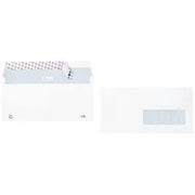 500 enveloppes blanches DL, 110x220 mm, 90g, fenêtre 35x100, bande de protection - Ma Rentrée Facile
