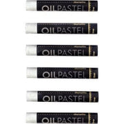 Boite de 6 pastels huile argent 11 mm - Ma Rentrée Facile