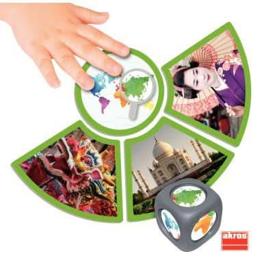 Boite de 6 plateaux association, les continents Akros - Ma Rentrée Facile