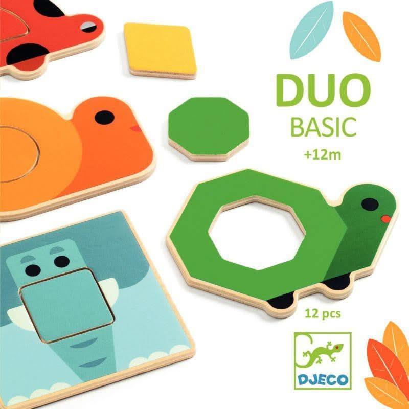 Lot de 6 puzzles en bois DuoBasic Djeco - Ma Rentrée Facile