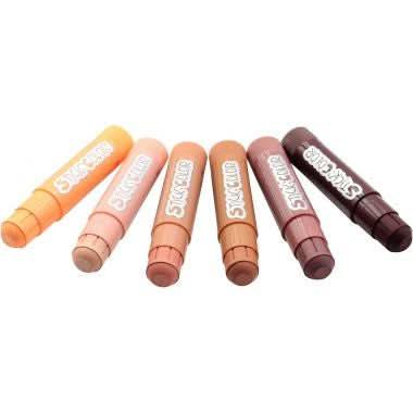 Boîte de 6 sticks gouache ton peaux - Ma Rentrée Facile