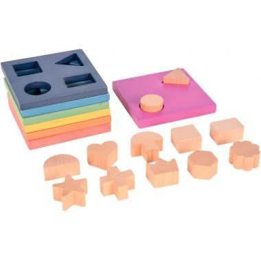 Boite de 7 plateaux + 12 formes à encastrer - Ma Rentrée Facile