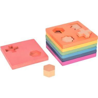 Boite de 7 plateaux + 12 formes à encastrer - Ma Rentrée Facile