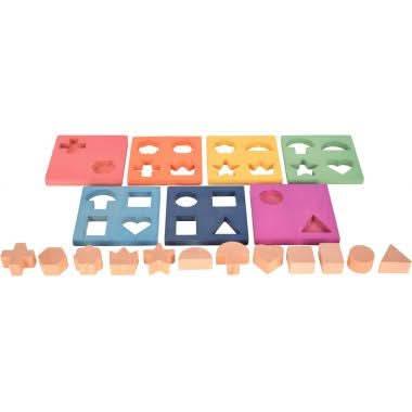 Boite de 7 plateaux + 12 formes à encastrer - Ma Rentrée Facile