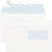 Boîte de 70 enveloppes blanches C5 162x229 80g bande siliconée fenêtre 45x100 - Ma Rentrée Facile