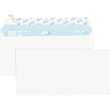 Boîte de 70 enveloppes blanches DL 110x220 80g bande siliconée - Ma Rentrée Facile