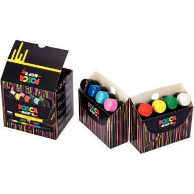 Boite de 8 marqueurs Posca MOP'R assortis - Ma Rentrée Facile