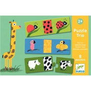 Boite de 8 puzzles trio "Tout nu !" DJECO - Ma Rentrée Facile