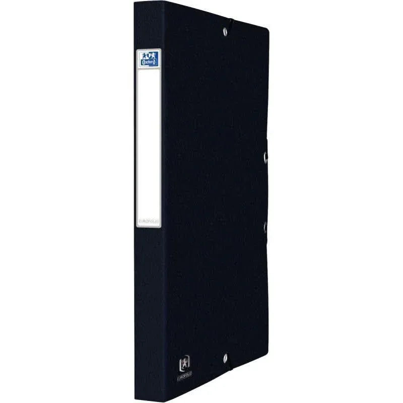 Boîte de classement en carte grainé EUROFOLIO+, dos 2,5cm noir - Ma Rentrée Facile