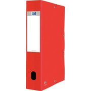 Boîte de classement en carte grainé EUROFOLIO+, dos 6cm rouge - Ma Rentrée Facile