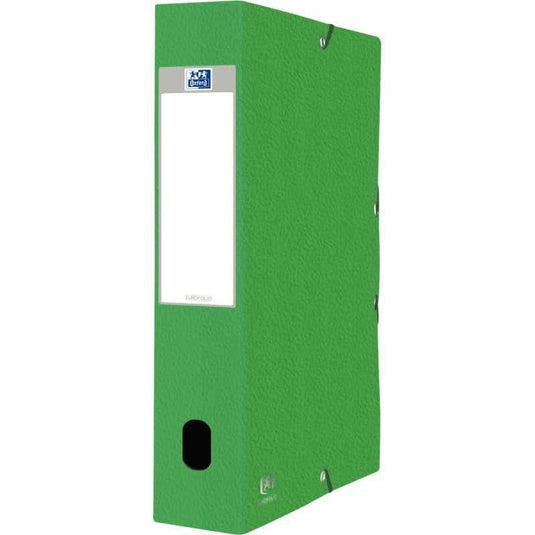Boîte de classement en carte grainé EUROFOLIO+, dos 6cm vert - Ma Rentrée Facile