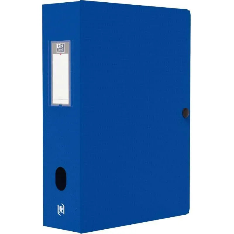 Boite de classement en polypropylène MEMPHIS dos de 8cm bleu - Ma Rentrée Facile