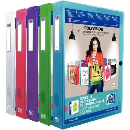 Boite de classement personnalisable dos de 40 mm coloris assortis - Ma Rentrée Facile