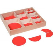 Boite de disques de fractions Montessori - Ma Rentrée Facile