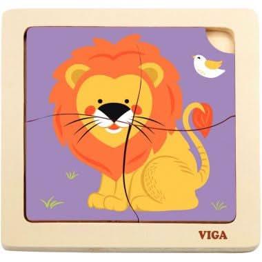 12 puzzles 1er âge de 4 pièces + boite de rangement - Ma Rentrée Facile