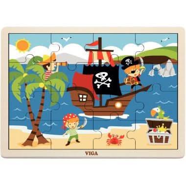 12 puzzles en bois de 16 pièces + boite de rangement - Ma Rentrée Facile