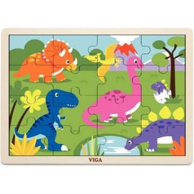 12 puzzles en bois de 16 pièces + boite de rangement - Ma Rentrée Facile