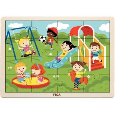 12 puzzles en bois de 16 pièces + boite de rangement - Ma Rentrée Facile