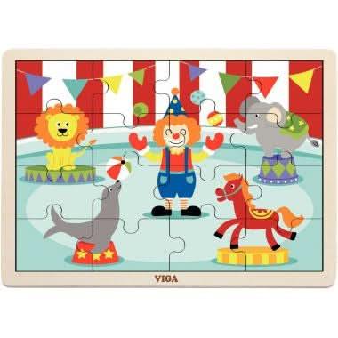 12 puzzles en bois de 16 pièces + boite de rangement - Ma Rentrée Facile