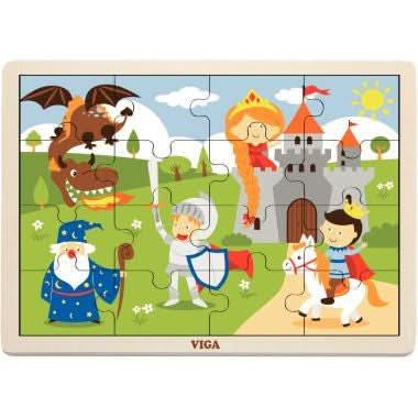 12 puzzles en bois de 16 pièces + boite de rangement - Ma Rentrée Facile