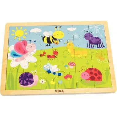 12 puzzles en bois de 24 pièces + boite de rangement + - Ma Rentrée Facile