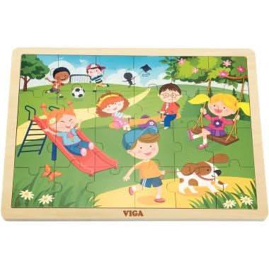 12 puzzles en bois de 24 pièces + boite de rangement + - Ma Rentrée Facile