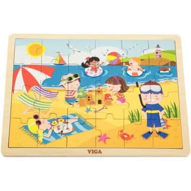 12 puzzles en bois de 24 pièces + boite de rangement + - Ma Rentrée Facile