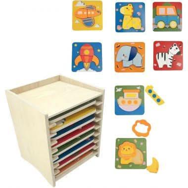 8 encastrements 1er âge avec boite de rangement - Ma Rentrée Facile