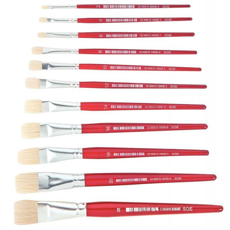 Brosse plate en soie N° 4 - Ma Rentrée Facile