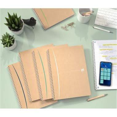 Cahier à spirale 180 pages, 17x22, quadrillé 5x5, TOUAREG, couverture carton, coloris aléatoires - Ma Rentrée Facile