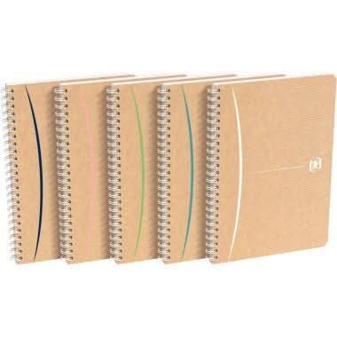 Cahier à spirale 180 pages, 17x22, quadrillé 5x5, TOUAREG, couverture carton, coloris aléatoires - Ma Rentrée Facile