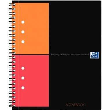 Cahier à reliure intégrale ACTIVEBOOK 160 pages perforées, format A5+, quadrillé 5x5 - Ma Rentrée Facile