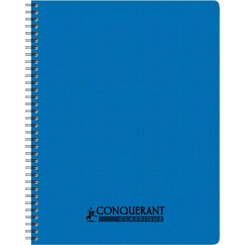 Cahier 17x22, 100 pages, 5X5, 90g, reliure intégrale, polypro coloris aléatoires, Conquérant - Ma Rentrée Facile