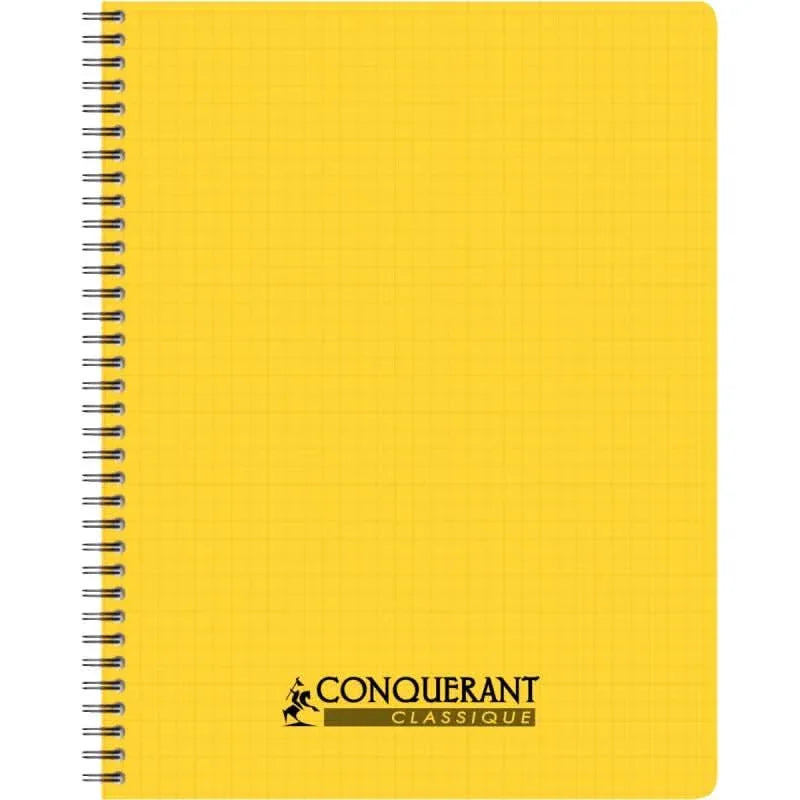 Cahier 17x22, 100 pages, 5X5, 90g, reliure intégrale, polypro coloris aléatoires, Conquérant - Ma Rentrée Facile