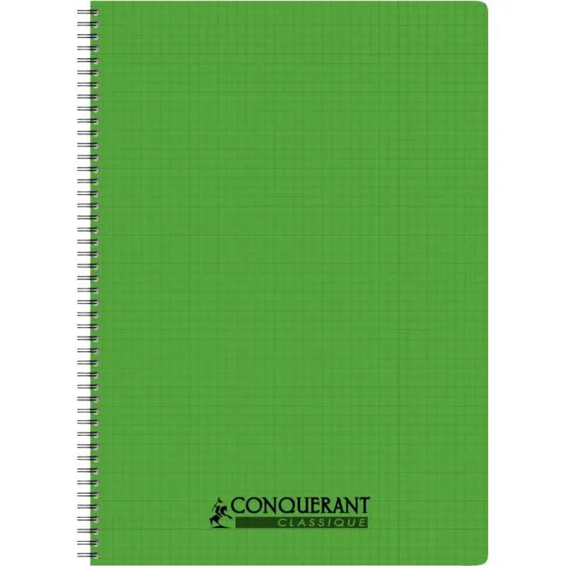 Cahier à spirale 21x29,7, 100 pages, 5x5, 90g, polypro, coloris aléatoires, Conquérant - Ma Rentrée Facile