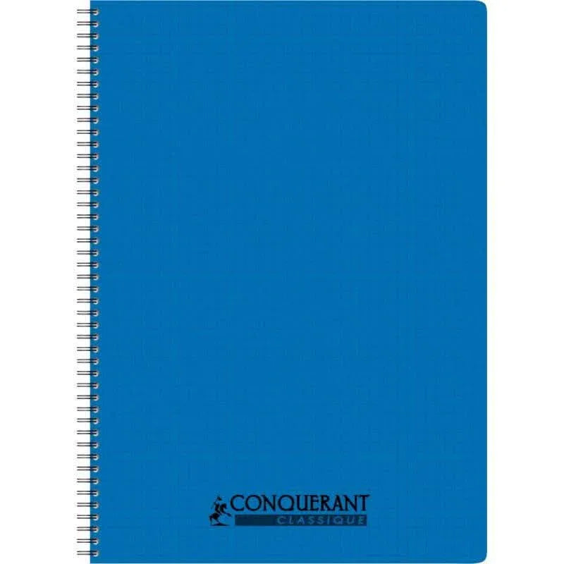 Cahier à spirale 21x29,7, 180 pages, 5x5, 90g, polypro, coloris aléatoires, Conquérant - Ma Rentrée Facile