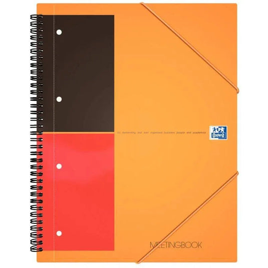 Cahier à spirale MEETINGBOOK A4+, 160 pages perforées ligné 6 mm - Ma Rentrée Facile