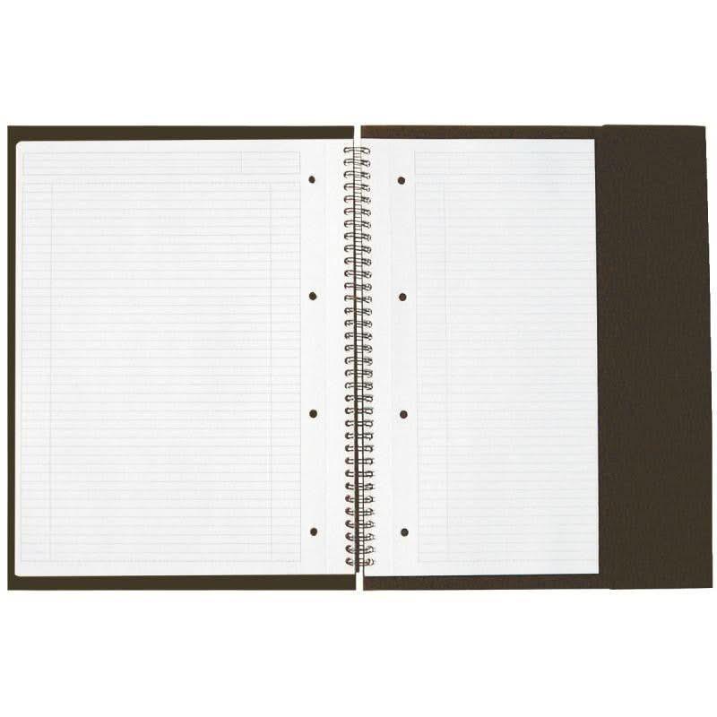 Cahier à spirale MEETINGBOOK A4+, 160 pages perforées ligné 6 mm - Ma Rentrée Facile