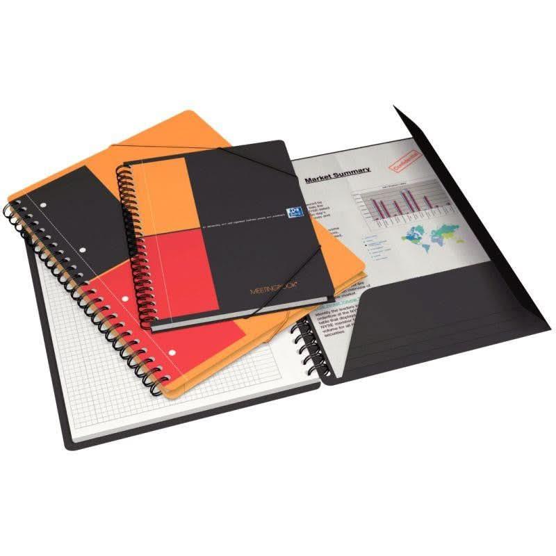 Cahier à spirale MEETINGBOOK A4+, 160 pages, 5x5, perforées - Ma Rentrée Facile