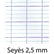 Cahier 17x22, 32 pages, séyès 2,5 mm , 90g, polypro bleu - Ma Rentrée Facile