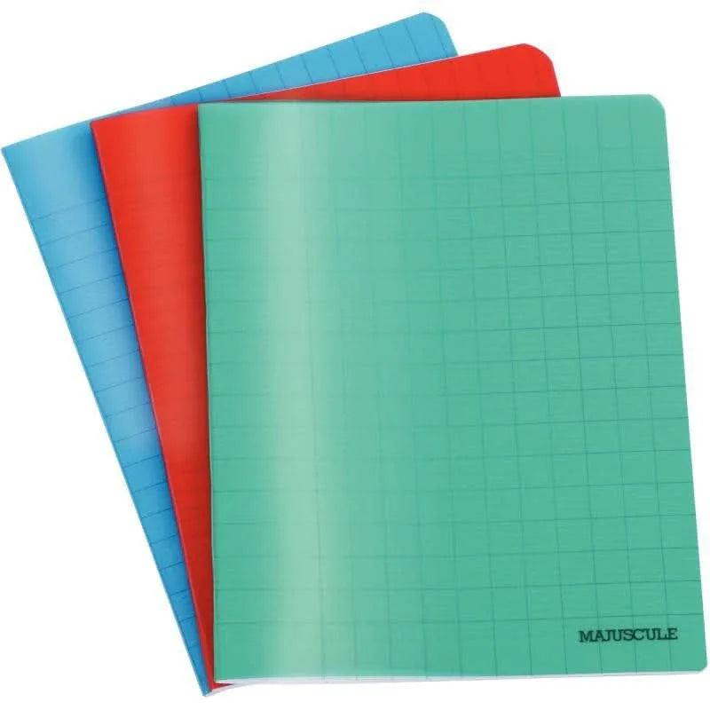 Cahier 17x22, 32 pages, séyès 2,5 mm , 90g, polypro bleu - Ma Rentrée Facile