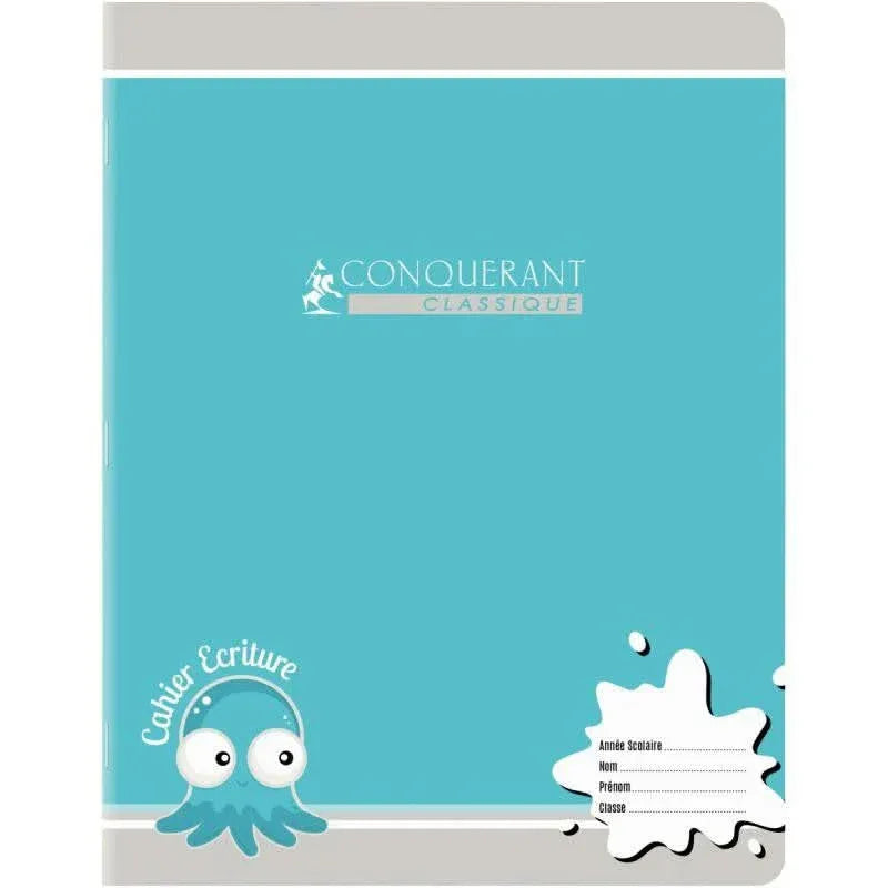 Cahier d'apprentissage, 17x22, 32 pages, séyès 4 mm,90 g, coloris aléatoires, Conquérant - Ma Rentrée Facile