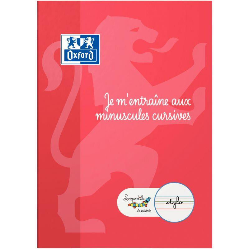 Cahier d'écriture DYS 21x29.7, 32 pages, lettres minuscules cursives Serpodile