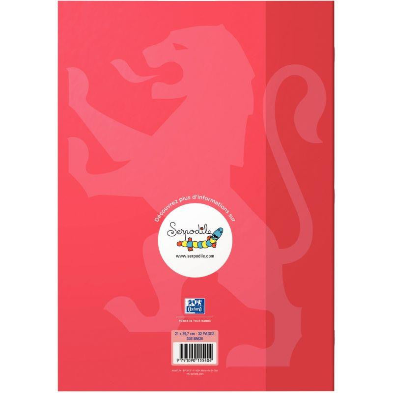 Cahier d'écriture DYS 21x29.7, 32 pages, lettres minuscules cursives Oxford Serdopile